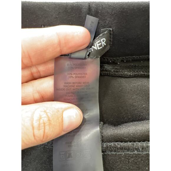 David Lerner New York Barlow Faux Suede Soft Legging Pant Black Small 4-6 - Picture 8 of 8